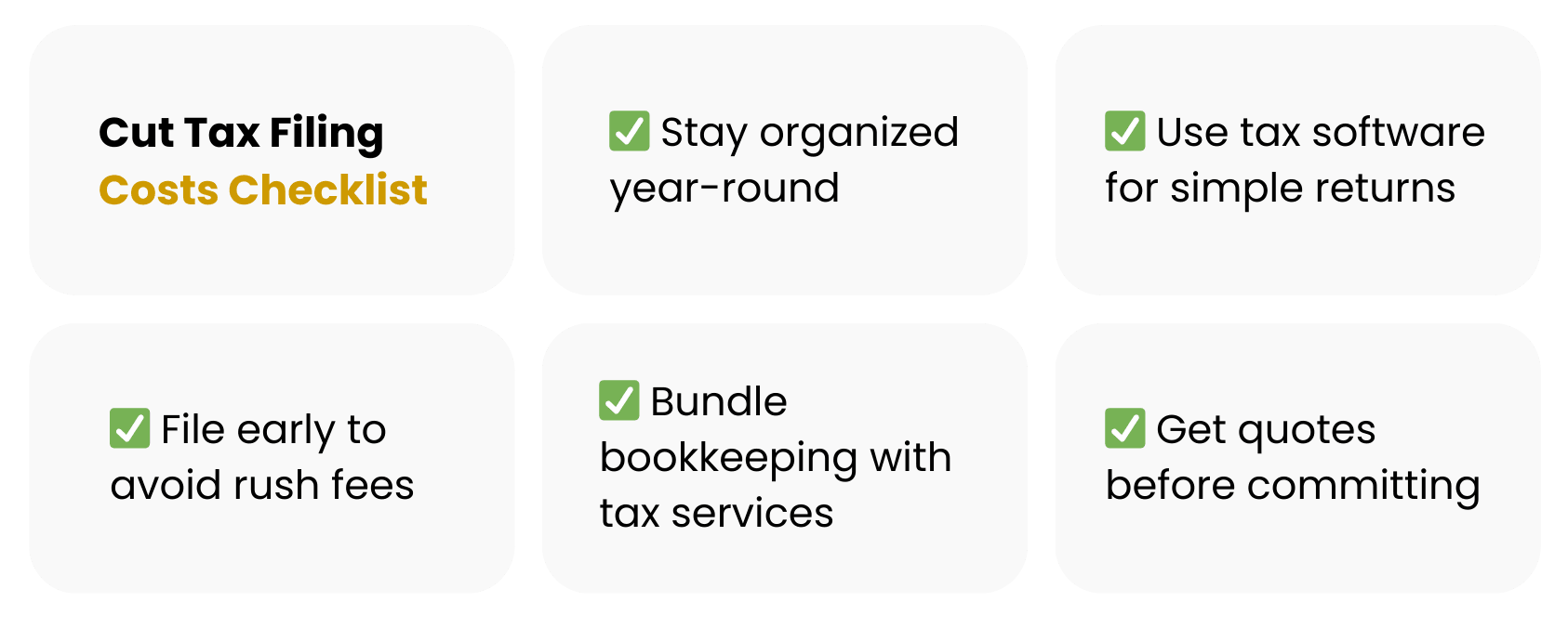 Strategies to Cut Small Business Tax Filing Costs